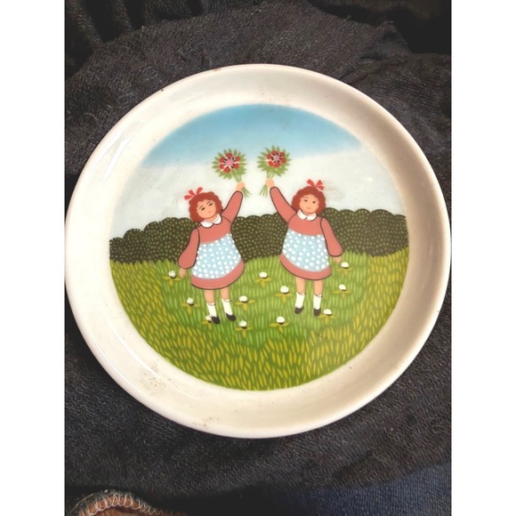 Furstenberg Other - Vintage Furstenberg West Germany Porcelain Coaster Girls Flowers Trinket Dish